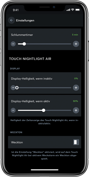 Loxone Touch Nightlight Air