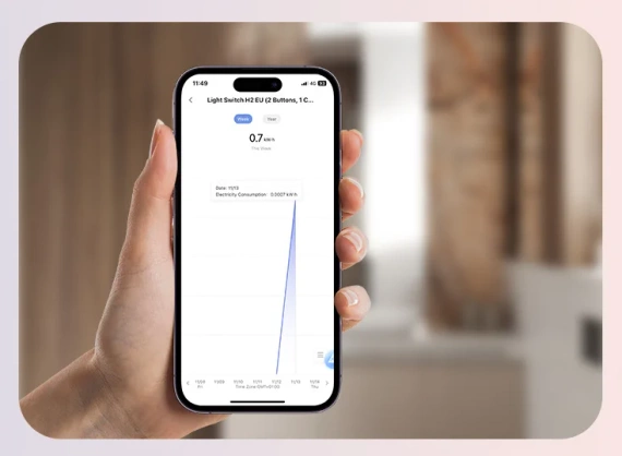 Aqara H2 - przełącznik dopuszkowy pojedynczy (EU)