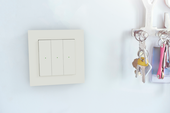 Heatit Z-Push Wall Controller kremowy Z-wave