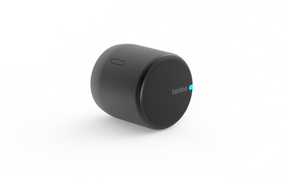 Zamek tedee GO (grafitowo-czarny) + Wkładka typu A + Mostek wifi