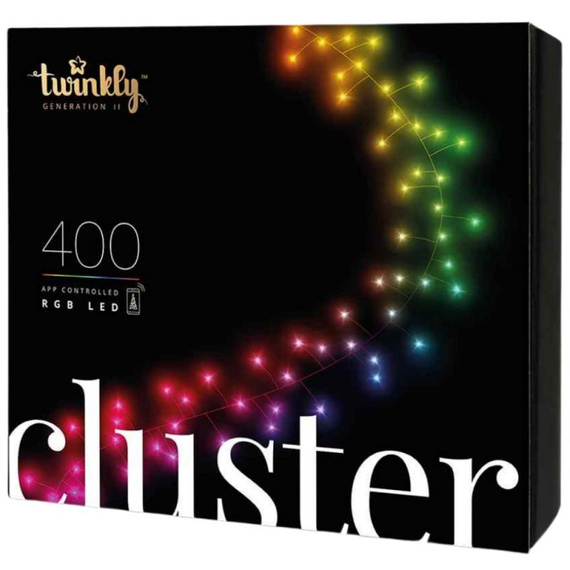Gęsty łańcuch Twinkly Cluster 400 LED RGB