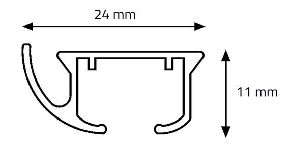 Mio Decor szyna DS Forest aluminiowa szyna sufitowa (czarna)