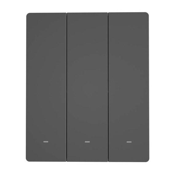 Inteligentny przełącznik ścienny WiFi SONOFF M5-3C-80 (3-kanałowy, do ramki, grafitowy)