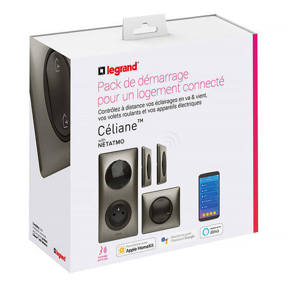 Legrand zestaw do instalacji connected (grafitowy)