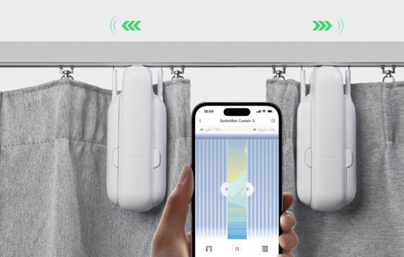 SwitchBot Curtain U Rail 3 - szyna U (biały)