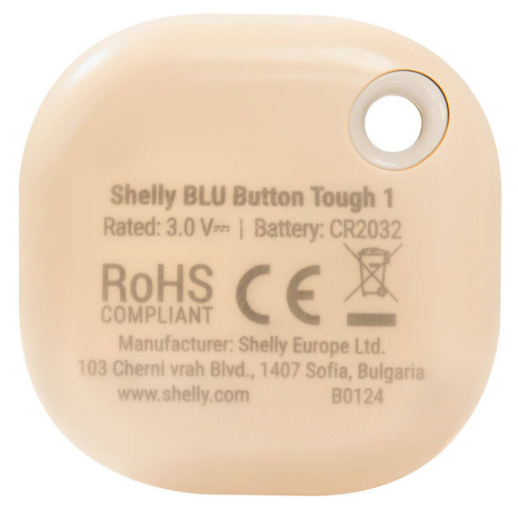 Shelly Blu Button Tough 1 przycisk (mokka)