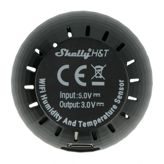 Adapter do czujnika temperatury Shelly H&T (czarny)