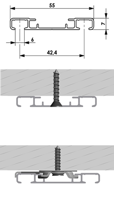 Mio Decor Genius dwutorowa aluminiowa szyna sufitowa