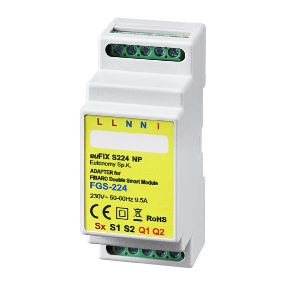 Eutonomy euFIX S224NP - FIBARO Double Smart Module