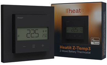 Heatit Z-Temp3 bezprzewodowy termostat (czarny)