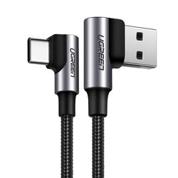 Ugreen kątowy kabel USB - USB Typ C 0.5m