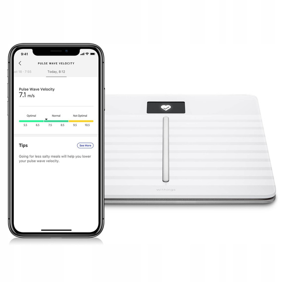 Withings Body Cardio - waga, ciało, tętno (biała)