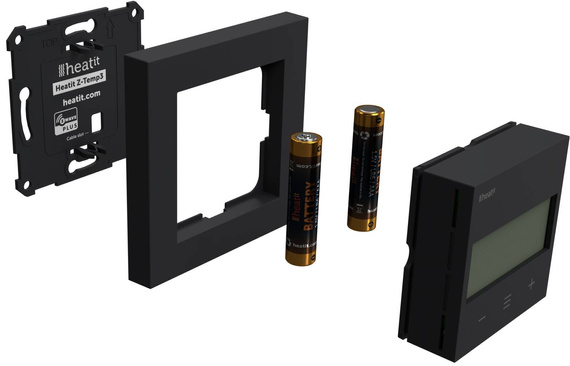 Heatit Z-Temp3 bezprzewodowy termostat (czarny)