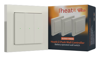Heatit Z-Push Wall Controller kremowy połysk Z-wave