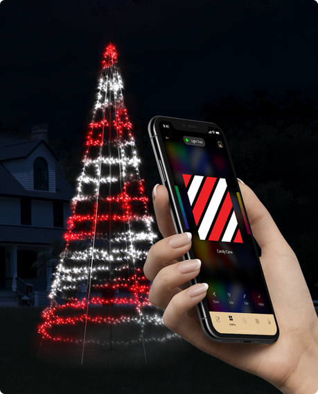 Choinka iluminacja RGB+W Twinkly 300 LED 2 M