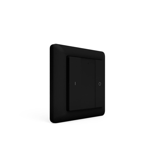 Heatit Z-Push 2x przycisk na ścianę czarny Z-wave