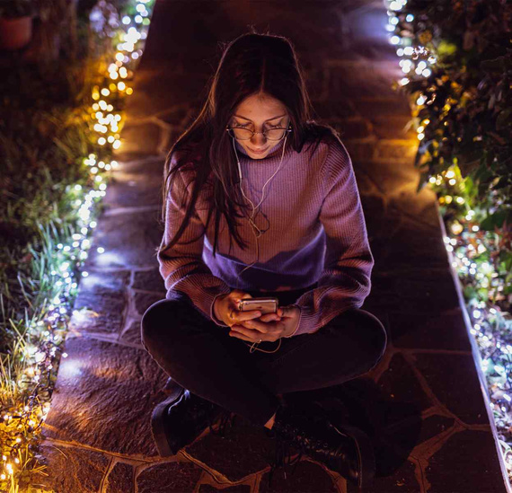 Gęsty łańcuch Twinkly Cluster 400 LED GOLD AWW