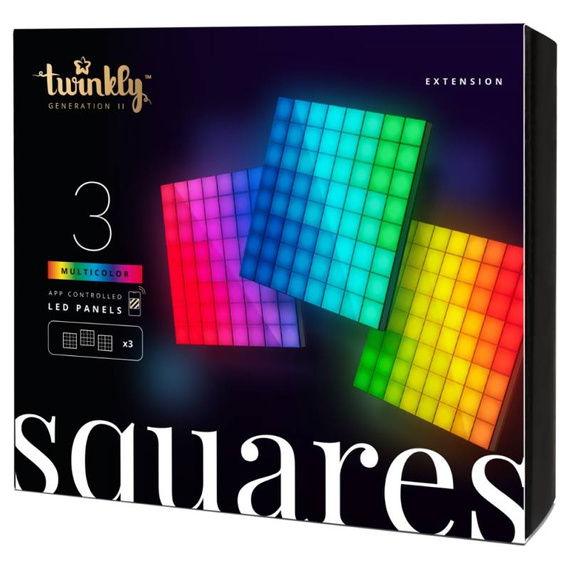 Panele LED Twinkly Squares 16x16 cm zestaw 3 szt