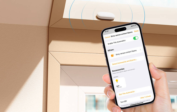 Czujnik otwarcia okien/drzwi Meross (wymaga bramki)