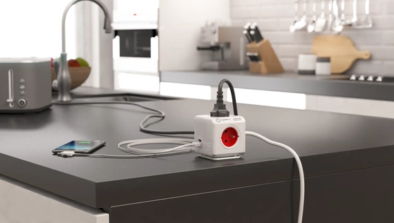 PowerCube Extended USB 1,5 m (czerwony)