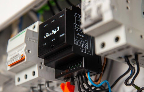 3-kanałowy przekaźnik DIN Shelly Pro 3 WIFI