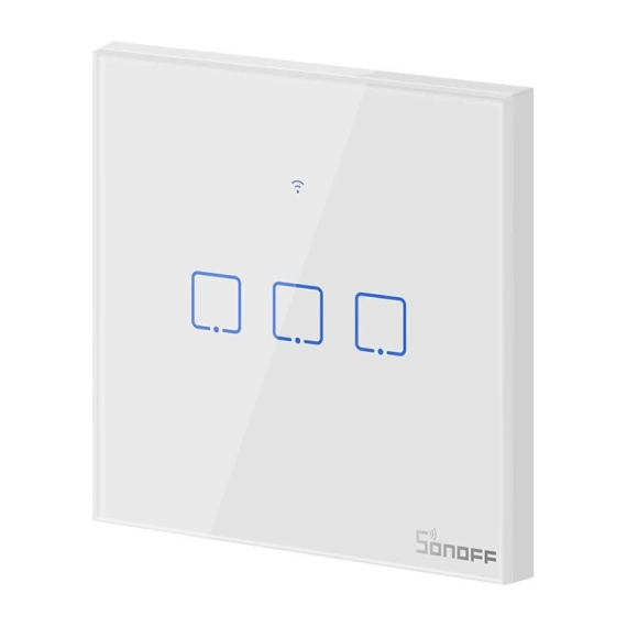 Dotykowy włącznik światła WiFi Sonoff T0 EU TX (3-kanałowy)
