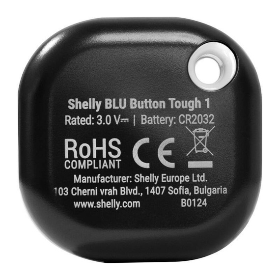 Shelly Blu Button Tough 1 przycisk (czarny)