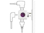 PowerCube ReWirable USB + 4 wtyczki (szary)