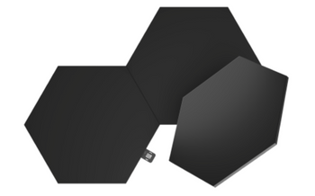 Nanoleaf Shapes Hexagons Expansion Pack - dodatkowe panele świetlne (3 panele świetlne) (black)