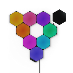 Nanoleaf Shapes Hexagons Starter Kit - panele świetlne (9 paneli, 1 kontroler) (black)