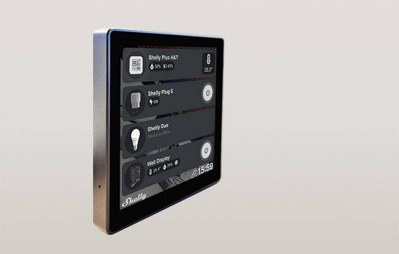Panel sterowania Shelly Wall Display (czarny)