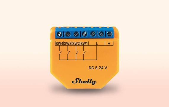 Kontroler/aktywator scen Shelly PLUS i4 DC WIFI