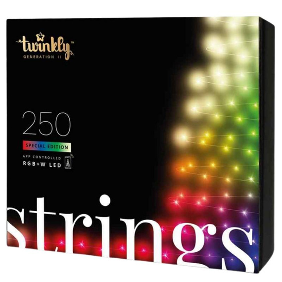 TWINKLY Smart lampki - 250 LED RGB+W transparent
