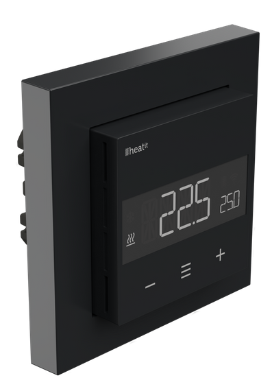 Heatit Z-TRM6 termostat 16A (czarny) Z-wave