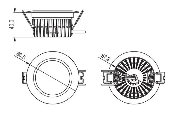 Loxone spot LED RGBW Tree biały
