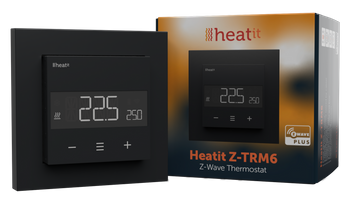 Heatit Z-TRM6 termostat 16A (czarny) Z-wave