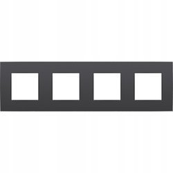 NIKO ramka ozdobna 4x, Intense antracyt