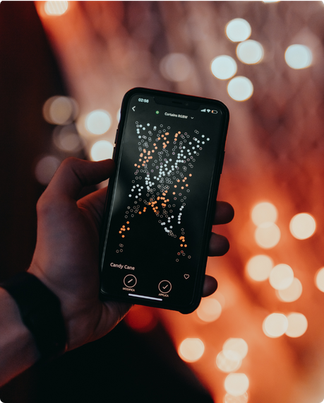 Kurtyna Twinkly 210 LED RGB+W