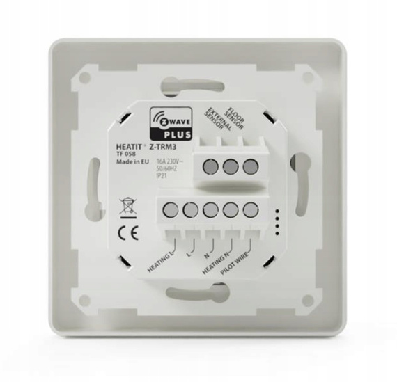 Heatit Z-TRM3 termostat 16A Z-wave