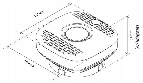 Heatit Z-Smoke czujnik dymu sieciowy Z-wave