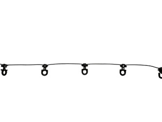 Ślizgacz WAVE 8cm do szyn SIMPLE (czarny)