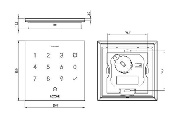 Loxone NFC Code Touch Air (biały)