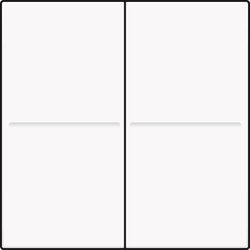 NIKO klawisze przycisku Hue, białe