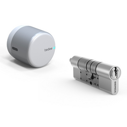 Zestaw zamek tedee GO (srebrno-biały) + wkładka Gerda typ D