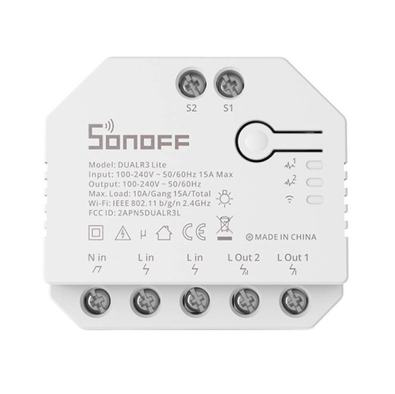 Inteligentny przełącznik WiFi Sonoff Dual R3 Lite