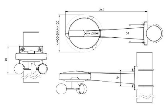 Loxone stacja pogodowa Tree