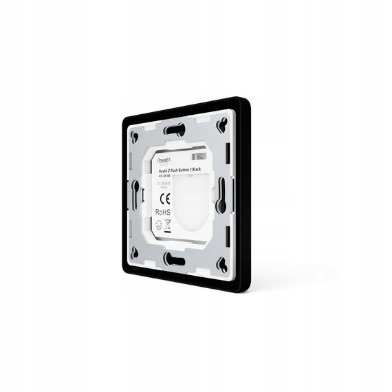 Heatit Z-Push 2x przycisk na ścianę czarny Z-wave
