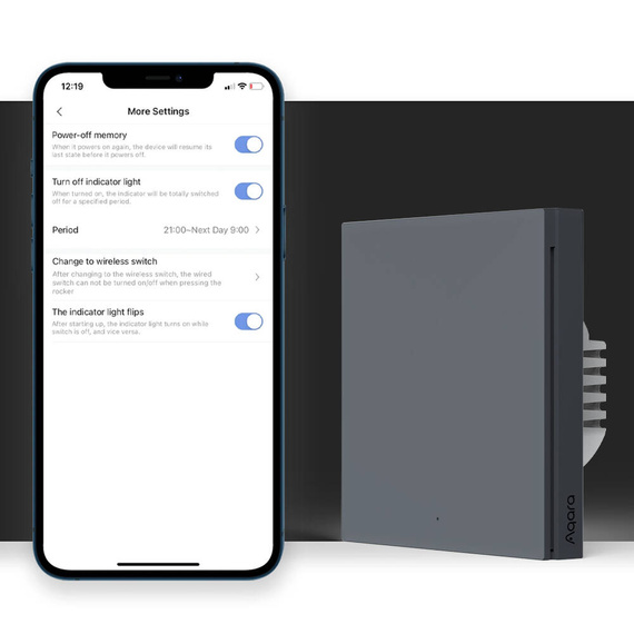 Aqara Przełącznik Ścienny H1 EU Neutral Single
