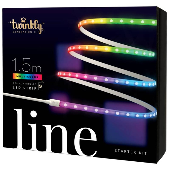 Taśma LED Twinkly Line biała RGB 1,5 M — zestaw startowy