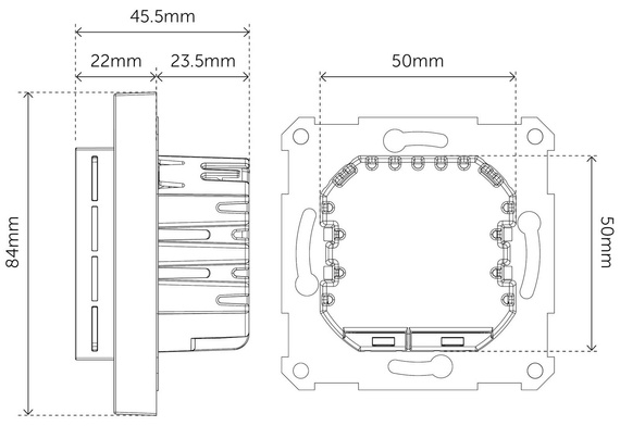 Heatit Z-TRM6 termostat 16A (biały) Z-wave